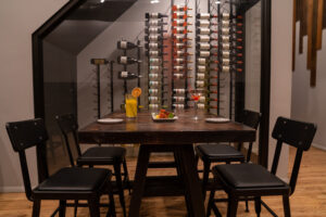 The Urban Tandoor Wine cellar which includes top of the line bottles imported from around the world