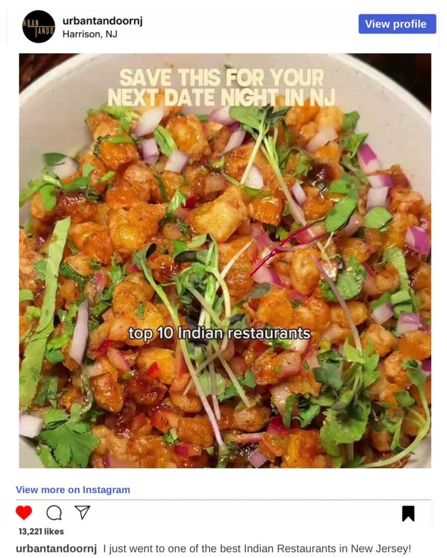 Urban Tandoor Featured by Hoboken Girl: A Tableside Butter Chicken Experience in New Jersey